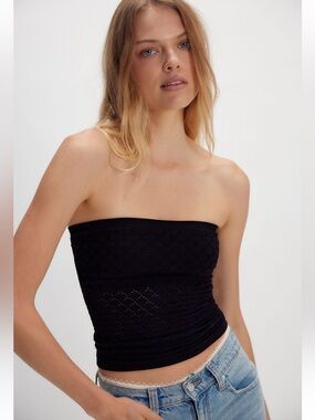 Free People Intimately Honey Texture Tube Top M/L
